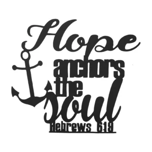Hebrews 6:19 (W30 x H27) cm