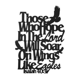 Isaiah 40:31 (W29.5 x H41) cm