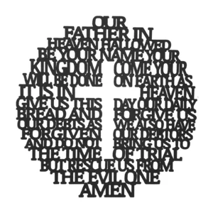 Matthew 6:9–13 (W30 x H30) cm