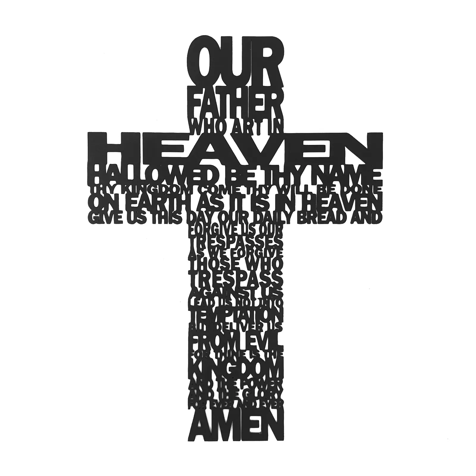 Bible-Verse-Metal-Wall-Decoration-Matthew-6-9-13-Cross-Bold