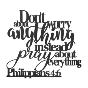 Philippians 4:6 (W30 x H27) cm