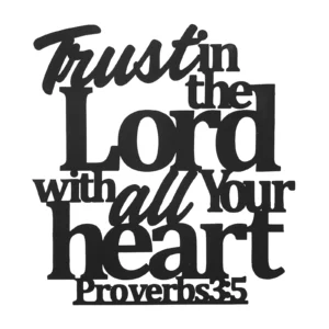 Proberbs 3:5 (W28 x H30) cm