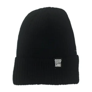 "God Got Me" Beanie - Black